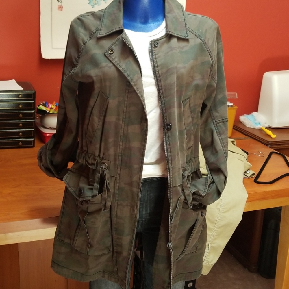 Sanctuary Field Camo Trench Coat